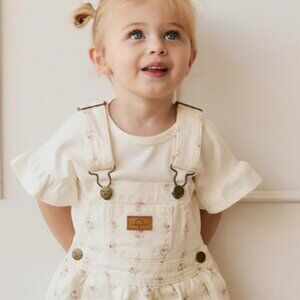 Jamie Kay Norah Overall Dress - Rose Trail - Size 4 - Brand New with Tags